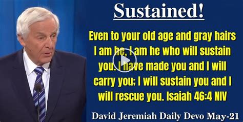 David Jeremiah May 21 2023 Daily Devotional Sustained