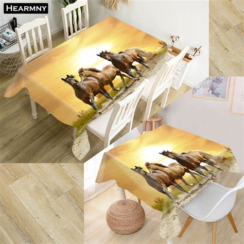 Check spelling or type a new query. Custom Running Horse Tablecloth Kitchen Dining Table ...