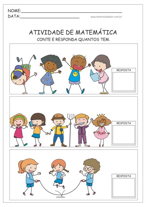 Atividades Para Educação Infantil Mestre Do Saber Atividades De
