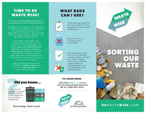 Updated Brochure 1 Waste Wise Fraser Valley Regional District S