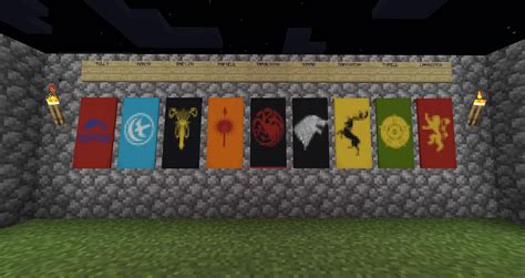 I Made A Texture Pack With All Of The Game Of Thrones Banners Rminecraft