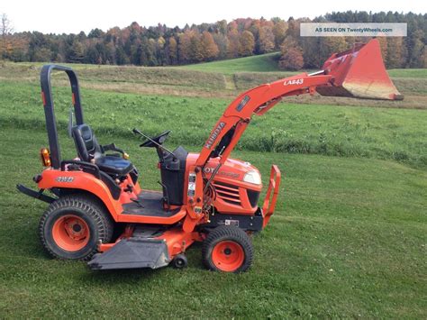 Kubota Bx2350 Tractor 4wd With Mower And Loader 803 Hours Serviced And