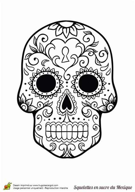 13 Bon Coloriage Squelette Mexicain Collection COLORIAGE