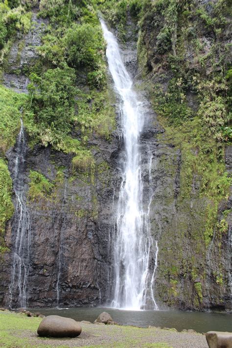 Vaimahuta Waterfall Tahiti A Short Hike From The End Of A Flickr