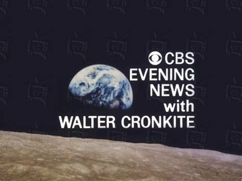 Cbs Evening News With Walter Cronkite Cbs Cbs News Retro Tv
