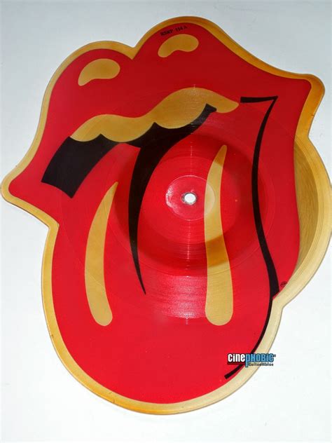 Cinephobic Rolling Stones She Was Hot Shaped Disc Limited Edition