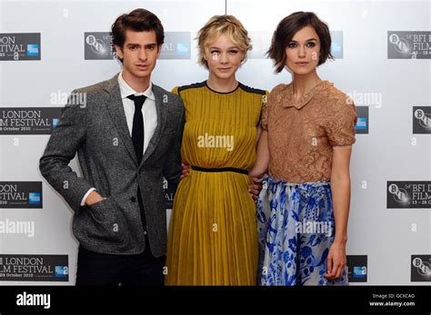 Andrew Garfield Carey Mulligan And Keira Knightley Seen At A Photocall