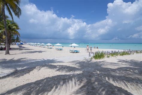 Tropical Paradise At North Beach Isla Mujeres Mexico Editorial