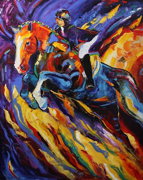 Soar On Wings Contemporary Equine Art Horse Paintings By Texas Artist