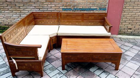 Jual Kursi sudut jati jepara - kursi sudut murah | kursi tamu sudut