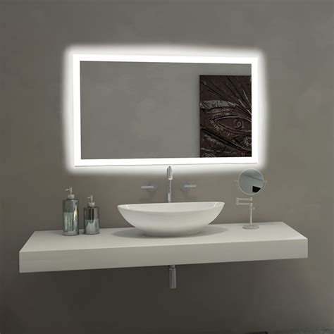 Paris Mirror Rectangle Bathroom Mirror With Led Backlights