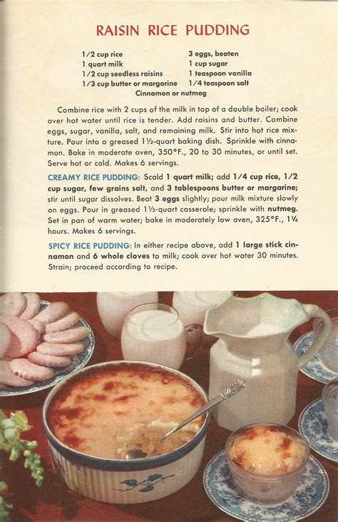 Vintage Recipes Desserts From 1953 Köstliche Desserts Delicious