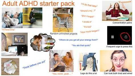 Adult Adhd Starter Pack Rstarterpacks Attention Deficit Hyperactivity Disorder Adhd