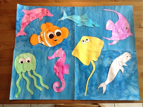 Sea Creatures Crafts For Preschoolers
