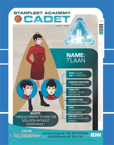 The Trek Collective Starfleet Academy 1 Preview And Character Profiles