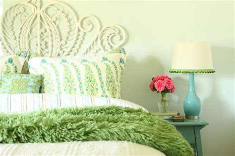 Turquoise And Green Bedroom Eclectic Bedroom San Francisco By