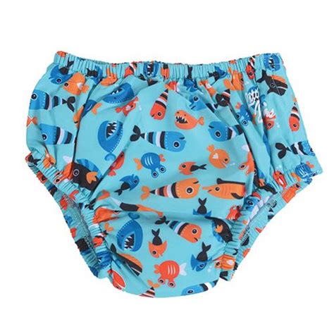 Baby Boy Little Dolfins Swim Diaper Fish Lanes Toddler Swimsuits
