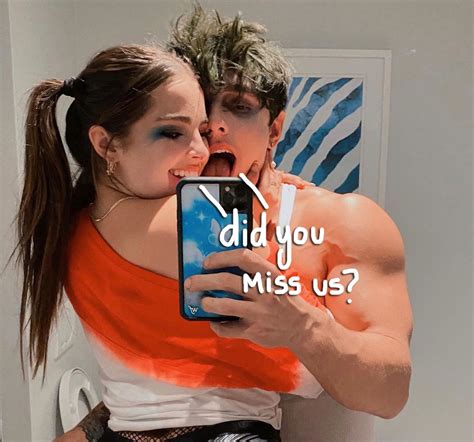 Tiktok Star Addison Rae Smooches Bryce Hall In Couples Costume Before