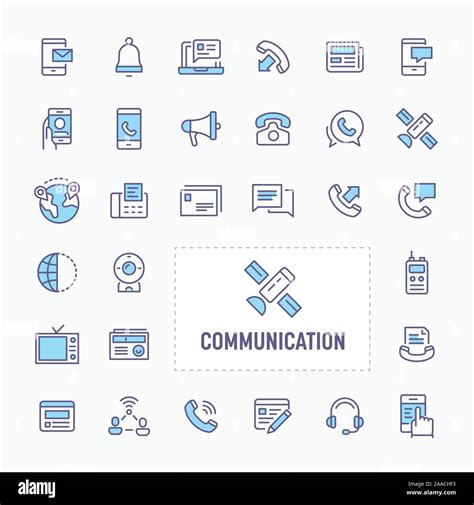 Communication Thin Line Website Application Presentation Icon