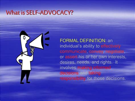 Ppt Self Advocacy Powerpoint Presentation Free Download Id2911170