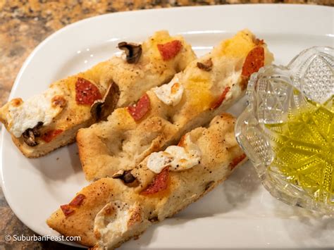 Focaccia Bread Pizza Style Suburban Feast