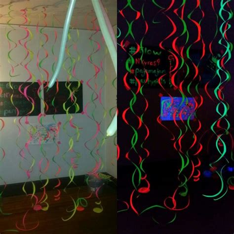 Photo Booth With Neon Streamers