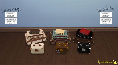 My Sims 4 Blog Ts3 To Ts4 Luggage And Tray Conversion By Inabadromance