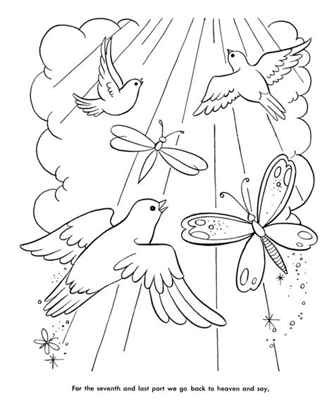Angels In Heaven Coloring Page Coloring Pages