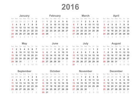 Clipart - calendar-2016