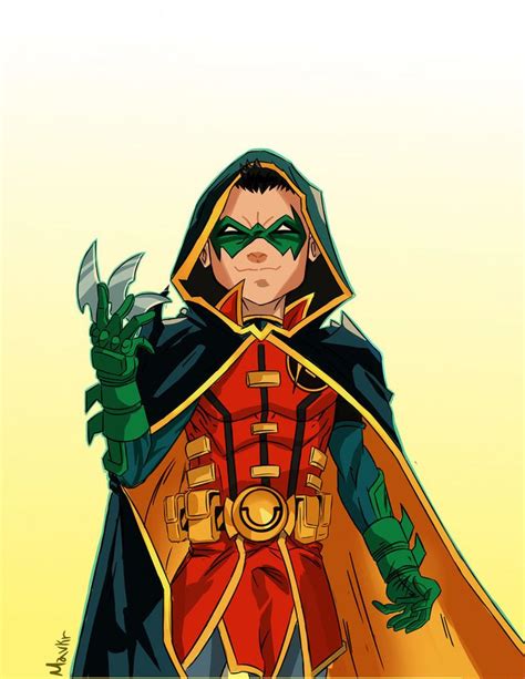 Damian Wayne Robin By Mavkr Superheroes Dibujos Batman Cómic Personajes De Dc Comics
