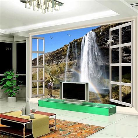 Beibehang Large Custom Wallpapers Outdoors Ultra Hd Dream Falls