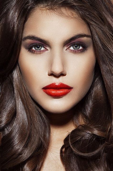 Makeup Red Lips Perfect Red Lipstick Beautiful Lips Beauty Girl