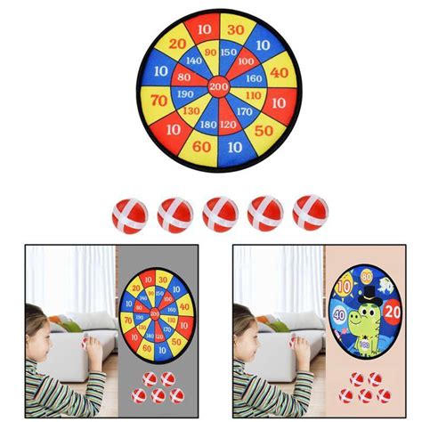 Jual Kids Dart Board Set Fabric Game Dart Board With Sticky Balls And