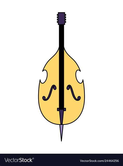 Cello Musical Instrument On White Background Vector Image