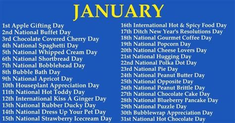 Teaching Days National Holiday Calendar Silly Holidays Weird Holidays