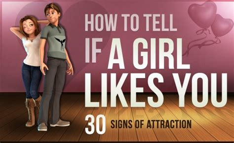 30 Signs Of Attraction If A Girl Likes You [infographic]