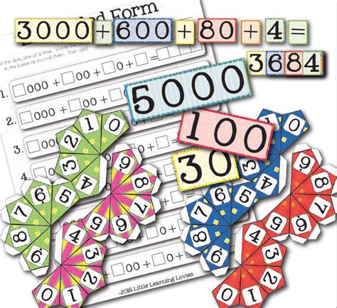 Free Printable Place Value Game Learning Expanded Form Math Number