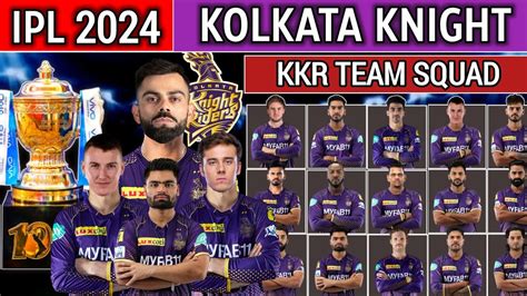 Ipl 2024 Kolkata Knight Riders Full Squad Kkr Squad 2024 Kkr