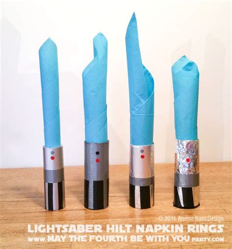 See more ideas about lightsaber hilt, lightsaber, star wars light saber. DIY Lightsaber Hilt Napkin Rings (Part 2) | Star wars diy, Diy lightsaber, Star wars crafts