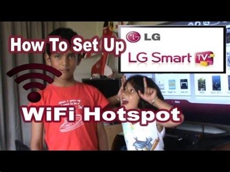 LG Smart TV Set up WiFi Hotspot - YouTube