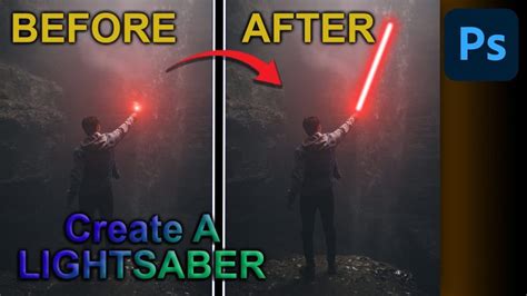how to create a lightsaber in photoshop photoshop tutorial أرض الفوتوشوب دروس فوتوشوب