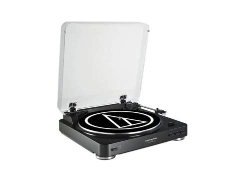 Audio Technica At Lp60bk Fully Automatic Belt Drive Stereo Turntable