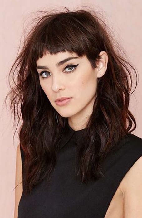 Long Hairstyles With Short Bangs Hairstyle Guides
