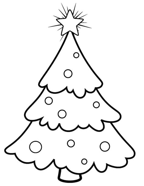 Snowy Christmas Trees Coloring Pages Color Luna
