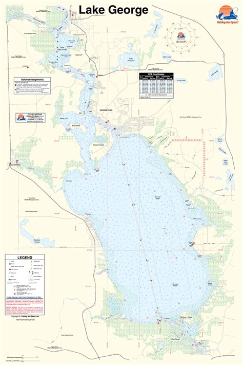 George Fishing Map Lake Florida