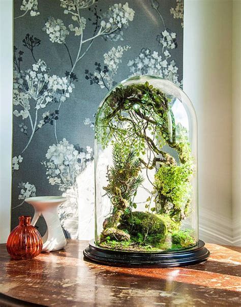 5 Ways To Decorate With A Glass Dome Curio Dome Glass Cloche Bell Jar Interior Decor Ideas