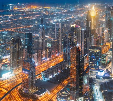Dubai Uae United Arab Emirates May 25 2021 Aerial View Of Urban