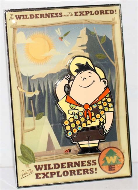 Disney Pixar Up 10th Anniversary Wilderness Explorer Russell Poster Pin