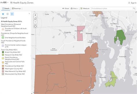 rhode island health equity zones community commons