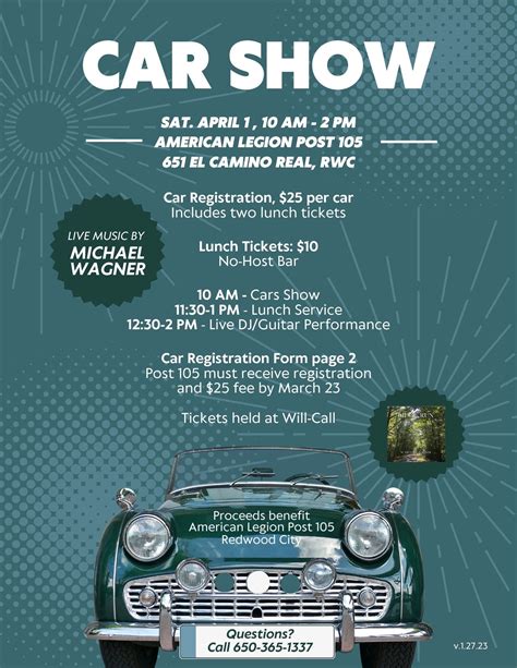 Apr 1 Post 105 Car Show Redwood City Ca Patch